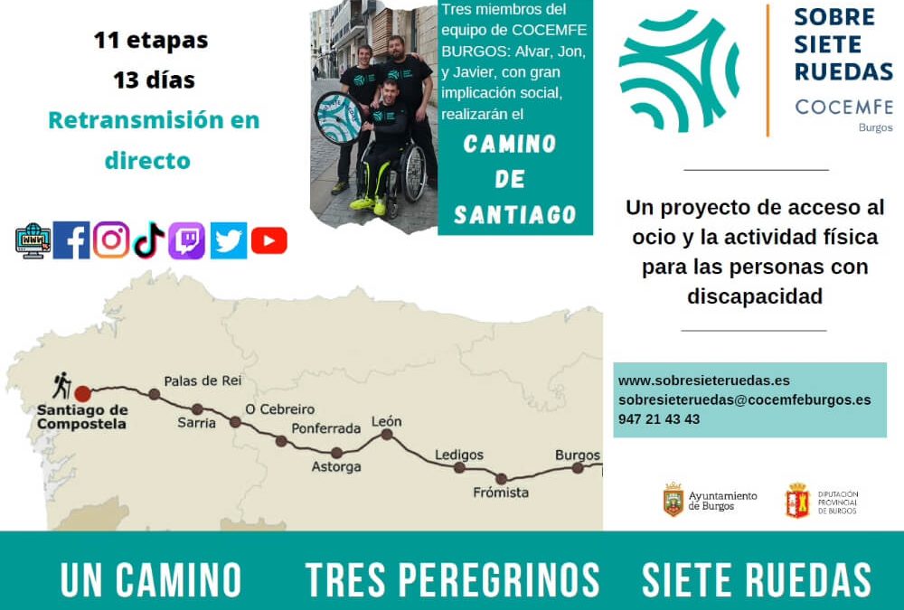 Acompañamiento a los miembros del Proyecto Sobre Siete Ruedas de COCEMFE Burgos