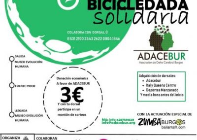 I Bicicletada solidaria a favor de ADACEBUR 2019
